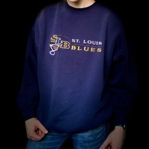 Vintage St. Louis Blues Embroidered Sweatshirt